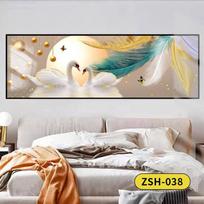 Bedside Meditation Decorative Wall Sticker for Living Room or Hotel 0.9m*0.3m (recommended for 1-meter bed) beige