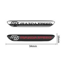 3D Metalinis Automobilio Lipdukas MS MAZDASPEED Logotipo Emblema Lipdukas Skirtas Mazda 2 3 5 6 CX-5 CX-7 323 Axela Atenza Automobilio Kėbulo Galinės Bagažinės Stilius red gray