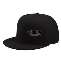 Londonas Juoda Auksinis Spaudas Snapback Kepuraitė Unisex Poliesteris Miesto Atsitiktinė Plokščiu Krašteliu Kepurė One Size black