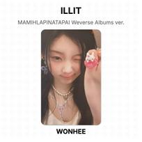 ILLIT MAMIHLAPINATAPAI Weverse Albumai vers.. Oficiali nuotraukų kortelė WONHEE