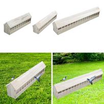 Pigeon Feeder Pigeon Supplies Bird Feeder Wooden Food Dispenser Chicken Feeding Trough for Chicks Yard Birds Poultry Quails 80cmx12.5cmx13.5cm green