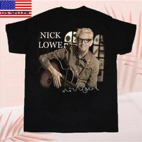 Nick Lowe Live NellS Tour Dates London T Shirt All Size Ri 4XL juoda