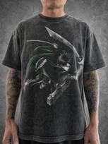 Levi Ackerman AOT Mineral Acid Washed Cotton Oversize T-Shirt Tee | Unisex | Heavyweight Vintage Washed 110 gray