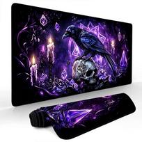 Purple Crystal And Raven Mouse Pad Desk Mat Large Computer Office Carpet Xxl Mousepad Gamer Gaming Pc Accessories Keyboard Rug 800x300x3mm blue