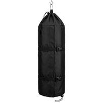600D Fabric Punching Bag Cover for Outdoor Training Equipment, Featuring Two Side-Release Buckles, a Full-Length Front Opening 1 black