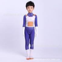 Dragon Ball Vegeta Cosplay Kostiumas Berniukams Vaikams Suaugusiems Ilgomis Rankovėmis Anime Pasiruošimo Apranga Adult M 150-160cm blue