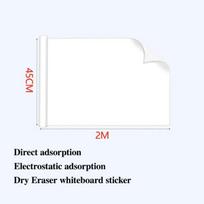 PVC Whiteboard Wall Sticker Static Cling No-Glue Dry Erase Whiteboard PP Writing Layer Waterproof Static Cling Board white