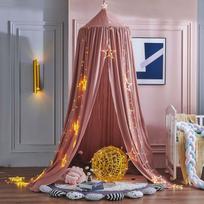 Battilo Kids Bed Mosquito Net Bed Canopy for Boys & Girls Room Bed Curtain for Child Crib Children Tent Hanging Round Play Tent 65x270cm
