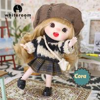 Mini Ob11 BJD lėlės aksesuarai Obitsu 11 drabužiai Lėlės mergaitėms berniukų žaislai Kūdikis Kawaii Anime žaislas Mieli daiktai Miniatiūrinis kostiumas black