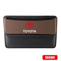 Odinė automobilio sėdynės tarpo organizatorius, plyšio laikymo dėžutės, krepšiai, automobilio prekės Toyota Prado Rav4 Yaris Hilux Prius Avensis Corolla Camry 2pcs