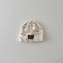 Korean Kids Winter Knit Hat Casual Warm Unisex Baby Beanie with Embroidery Children Sporty Fashion Cap for Boy Girl (3-9 Year) 3-9 Year smėlis