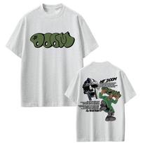 Repo atlikėjas Mf Doom Albumas Mad Naughty Pattern Marškinėliai Senoviniai Vyrams Moterims Hip Hop Medvilniniai Drabužiai Y2k Viršutiniai Drabužiai Unisex Marškinėliai Drabužiai M white