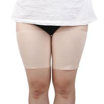 Elastingos silikoninės neslystančios šlaunų movos: Apsaugantys nuo trinties, Vienspalviai, Dydis plius, Su geliniu sukibimu kojų juostelės C: 52-60 cm beige