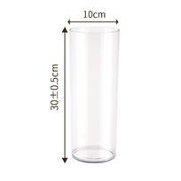 Acrylic Flower Bucket Nordic Style Flower Wake Up Vase New Flower Vase  Home Decoration 10*30cm