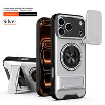 For ZTE Blade V80 Pro Case ZTE Blade V80 Design Cover Magsafe Magnetic Fold Holder Military Armor Camera Protection Cover ZTE Blade V80 Pro gray