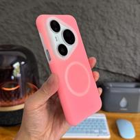 Case For Huawei Pura 80 70 Pro Plus Soft Magnetic Liquid Silicone Built in Flocking Phone Cover For Pura 70 80Ultra Shell Bumper Huawei Pura70ProPlus