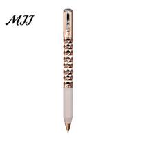 Smooth Writing Ink Pens Deformation Ballpoint Pen, 3D Geometric Ergonomic Fidget Pen Diamond Decompression for Office And School Stress Reduction Tool auksinė