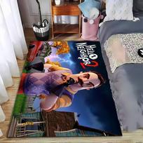 Hello Neighbor 2 Character Rug suitable as a non-slip mat for the living room or bedroom sofa 40x60cm( 15x23in ) black