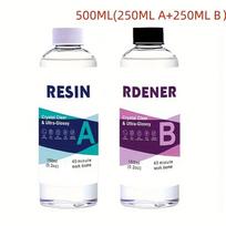 Crystal Clear Epoxy Resin Set- Non Yellowing And Bubble Free And Easy To Mix 1:1 Casting And Coating, Suitable For DIY Jewelry blue