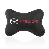 2 vnt. Automobilio kaklo atrama galvai Sėdynės minkšta pagalvėlė Odos aksesuaras Mazda 3 CX5 6 BK GH 2 CX3 CX30 MX5 5 CX7 CX9 RX8 MX3 MS MP 15YG black