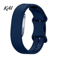 Water Resistant Silicone Band for Exercise Bands Hume 2.0, Breathable Replacement Strap Accessory Fitness Watch Tracker, Adjustable Anti-Sweat mėlyna