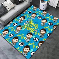 Messi Custom Name Carpet Rug For Living Room Bedroom Home Sofa Decoration Kids Play Nonslip Floor Mat 100x120cm( 39x47in )