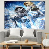 World Cup Celebration Messi Tapestry Accessories Playroom Tapestry, for Bedroom,Livingroom, dormitory Room Wall Decor Fan Birthday Gifts 180cmx230cm