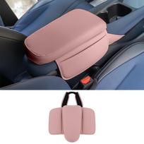 For BYD Seagull Dolphin Mini Surf  2024 2025 Car Central Armrest Heighten Increase Pad Cover Storage Box Anti-slip Protector rožinė