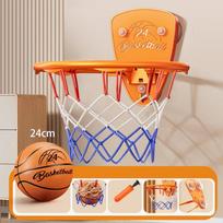 Cartoon Animal Toddler Basketball Hoop No-Drill Installation Kids Basketball Set  Home Use Style C