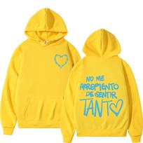 Karol G No Me Arrepiento De Sentir Tanto Album 2026 Hoodie Men Women Fashion Pullover  Aesthetic Trend Oversized Sweatshirts XXXL geltona