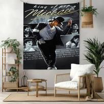 Michael Jackson Stiliaus Sienos Dekoras Gobelenas Menas Gyvūno Atminimui Gimtadieniui Vestuvių Šventės Fonas Šeimos Dovana 130cmx150cm