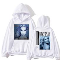 Britney Spears Portrait Graphic Hoodie Men Women Long Sleeve Pullover Hooded Sweatshirt Front and Back Print Fan Merch XXXL geltona