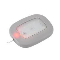 Automobilio lubiniai šviestuvai 10 LED naktinė skaitymo lemputė USB įkraunama magnetinė kupolo lempa bagažinės lempa Led automobilio dekoratyvinis salono apšvietimas pilka