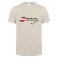 Ayrton Senna Marškinėliai Vyrams Trumpomis Rankovėmis Medvilniniai Senna Drive To Perfection Marškinėliai Viršus Marškinėliai S gray