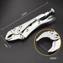 Powerful Pliers, Multifunctional Pressure Pliers, Heavy-duty Tools, Industrial Grade Fixed Circular Mouth Force Wrench, C- Type black
