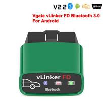 2025 Vgate vLinker FD+ V2.2 ELM327 BT4.0 Wireless  Car Diagnostic Tools OBD 2 Scanner J2534 PK V1.5 ELM 327 For Ford vLinker FD BT 3.0 black