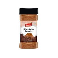 Desire Star Anise Powder Jar, 80 Gram [Chakri Phool Powdered, Badiyan Powder] brown