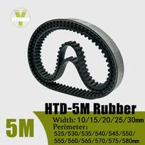 5M HTD Sinchroninio diržo ilgis 525/530/535/540/545/550/555/560/565/570/575/580mm Plotis10/15/20/25/30mm HTD5M Uždarieji sinchroniniai diržai 580mm(116 Teeth)