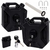 Black Jerry Can Pair With Mounts Fit For  Royal Enfield New Himalayan 450