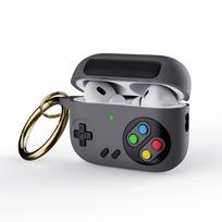 Retro Game Console Silicone Case For Airpods 2 3 4 Pro3 Pro2 Wireless Bluetooth Earphone Cover with Metal Ring For AirPods 4