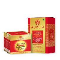 24K GOLD AYURVEDIC BATHING BAR& NIGHT CREAM yellow
