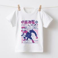 Jujutsu Kaisen Yuji x Sukuna Anime Print Boys Girls Cotton T Shirts Kids Short Sleeve Summer Soft Casual Top 130 balta
