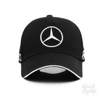 Car Embroidery Emblem Snapback Baseball Cap Spring And Autumn Outdoor Adjustable For Mercedes Benz AMG class W205 W203 GLC GLK black