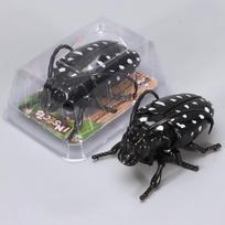Wind‑Up Ladybug Insect Toy No Battery Mechanical Crawling Beetle Toy Plastic Simulation Bug Model Educational Science Toy gray