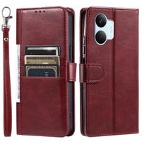 Cover for Xiaomi POCO X8 Pro Max Retro PU Leather Flip Wallet Phone Case Multi Card Slots POCO X8 Pro Max raudona