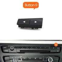 Car Dashboard Radio CD Player Button Digital Switch Control Buttons Cover Trim For BMW M3 M4 F20 F21 F22 F30 F32 F35 F34 F36 black