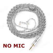 QKZ T7 3.5mm Plug iem Cable 4-Strand 2Pin 0.75mm Upgrade HiFi Earphone Cable Replacement Wire For KZ ZSN ZSX PRO X ZS10 CCA TRN