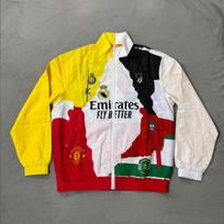 Vintage Football Club Style Windbreaker 2XL yellow