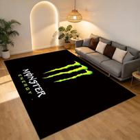 Monster Energy Drink Living Room Nonslip Area Rug Soft Carpet For Bedroom Game Playroom Sofa Office Home Decor Doormat Christmas Gift C9261780 40cmx60cm beige