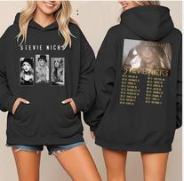 Stevie Nicks 2025 Concert Music Stevie Nicks Double Sided Hoodie M gray